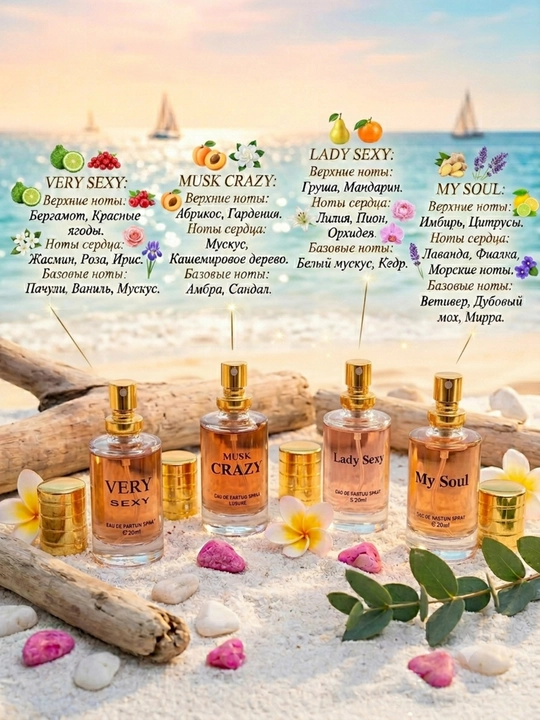 Духи женские с феромонами Lady Seхy, Hot, Very, Special, My Soul, парфюм для женщин 20 мл