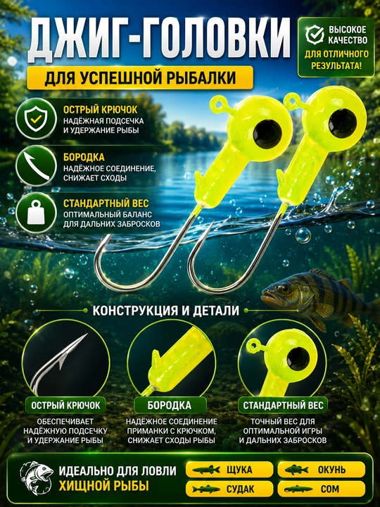 Джиг головки для рыбалки