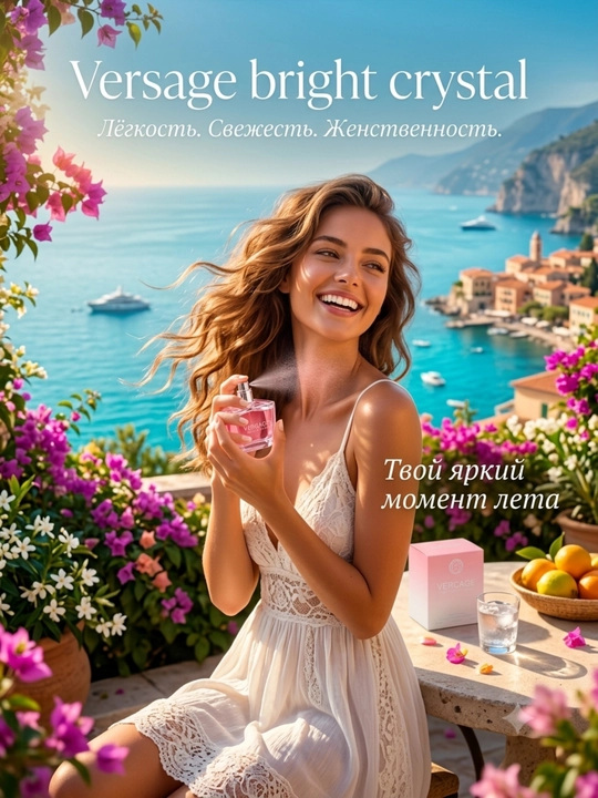 Парфюмерная вода Versage Bright Crystal для женщин, 50 мл