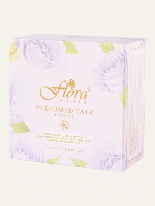 Flora Paris Aurora Blossom parfyumlangan tana talk kukuni, xushbo'y hidli