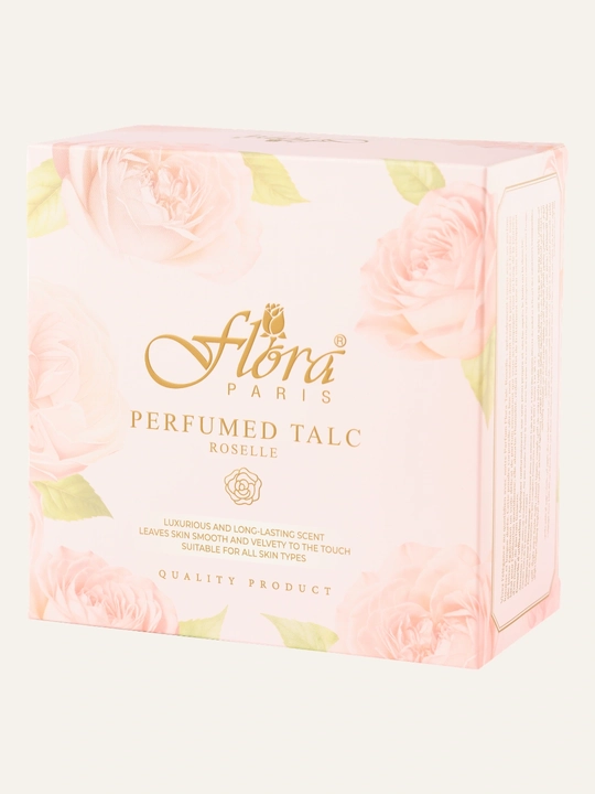 Flora Paris Aurora Blossom parfyumlangan tana talk kukuni, xushbo'y hidli