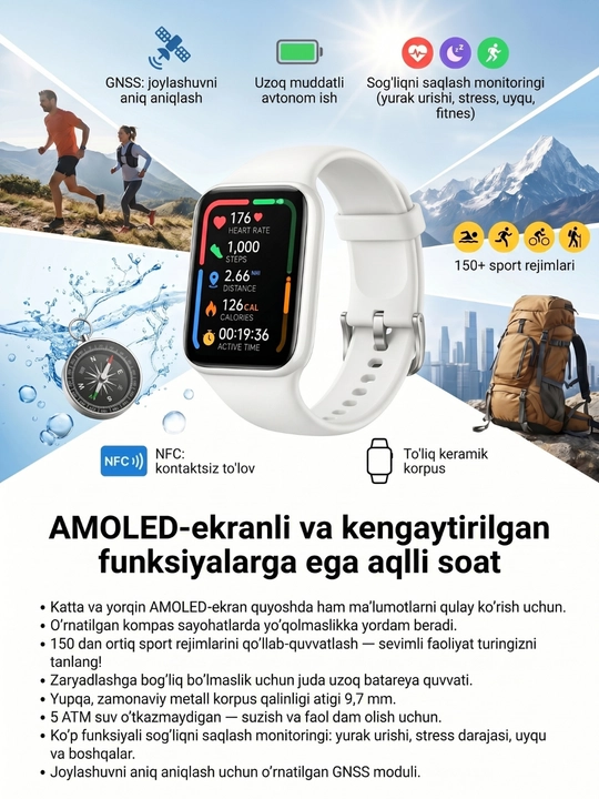 Xiaomi Smart Band 10 Pro - GPS, AMOLED