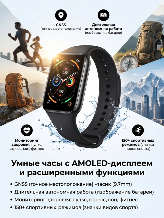 Xiaomi Smart Band 10 Pro - GPS, AMOLED
