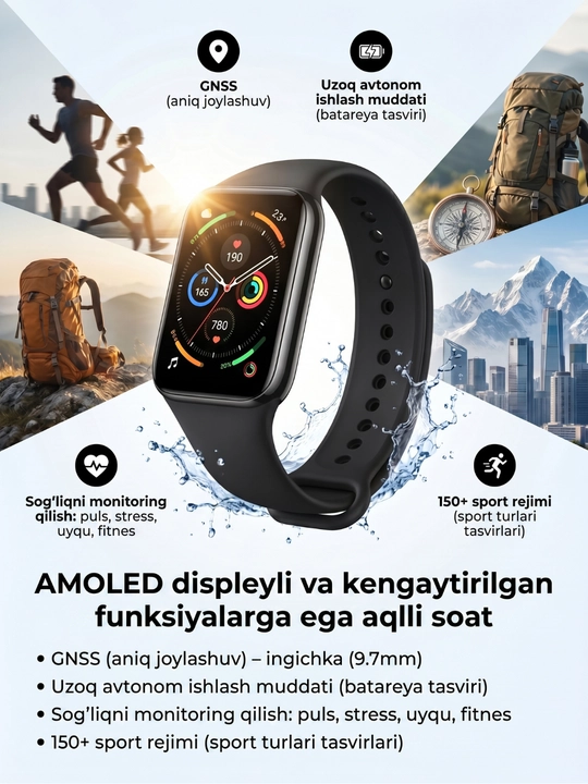 Xiaomi Smart Band 10 Pro - GPS, AMOLED