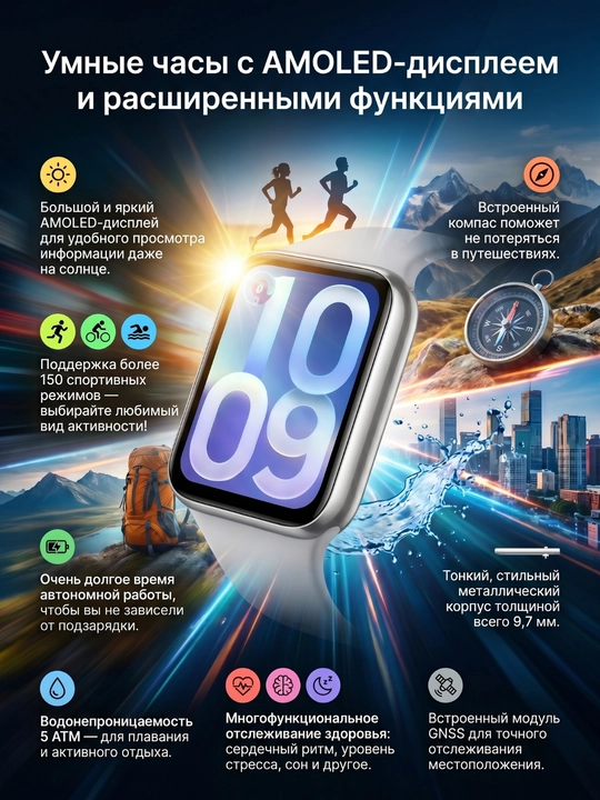 Xiaomi Smart Band 10 Pro - GPS, AMOLED