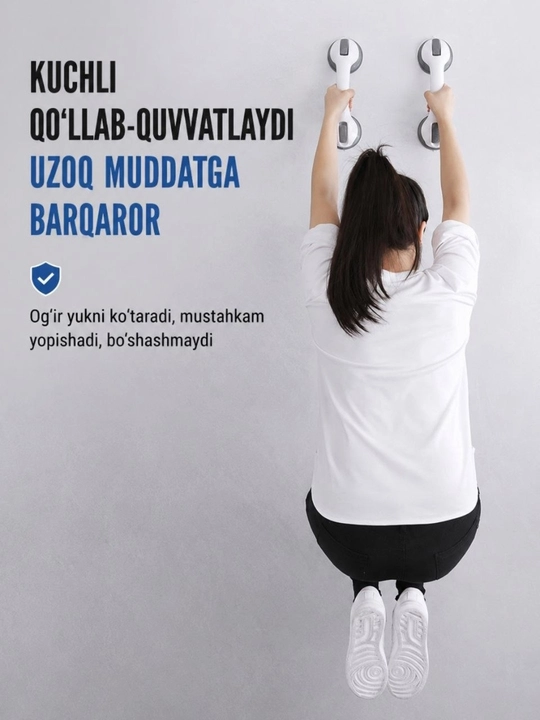 Vakuumli Qo‘l Tutqichi – Hammom va Hojatxona Uchun, 35 sm, Oqartirishsiz