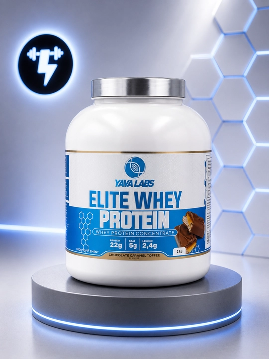 YAVA Labs Elite Whey protein 2 kg shokoladli karamel ta’mi - 