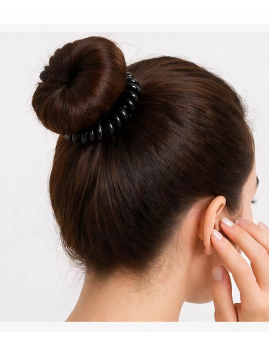 Резинки для волос спиральный набор, бесшовные hair band, не оставляют следов, 5шт