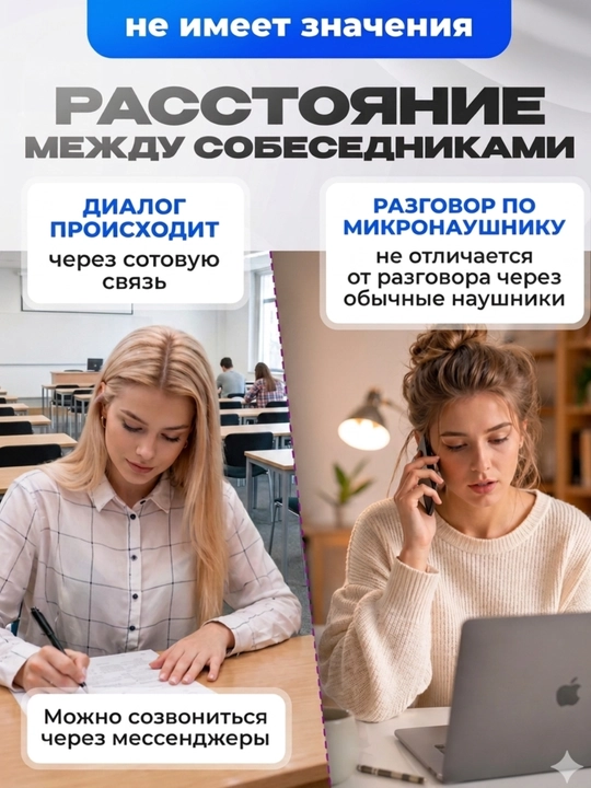 Микронаушник капсульный с Bluetooth гарнитурой 4 мм