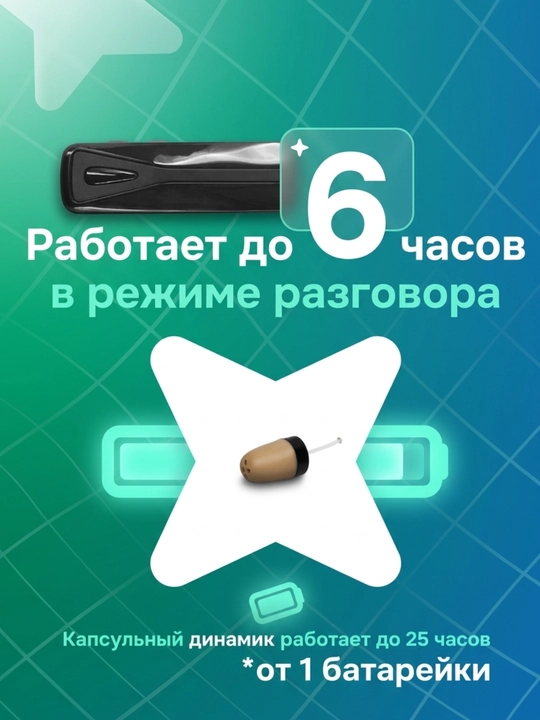 Микронаушник капсульный с Bluetooth гарнитурой 4 мм