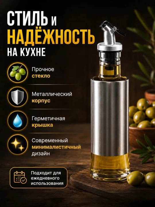 Распылитель для масла 200 мл, дозатор для масло, пульверизатор для масла, товары для кухни