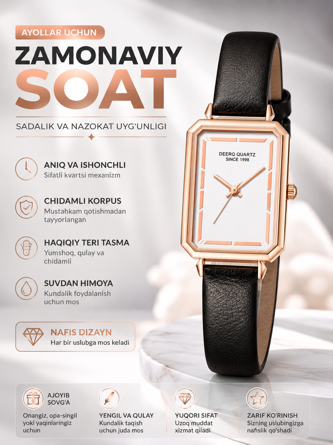 Gogoey qizlar uchun soatlar - 