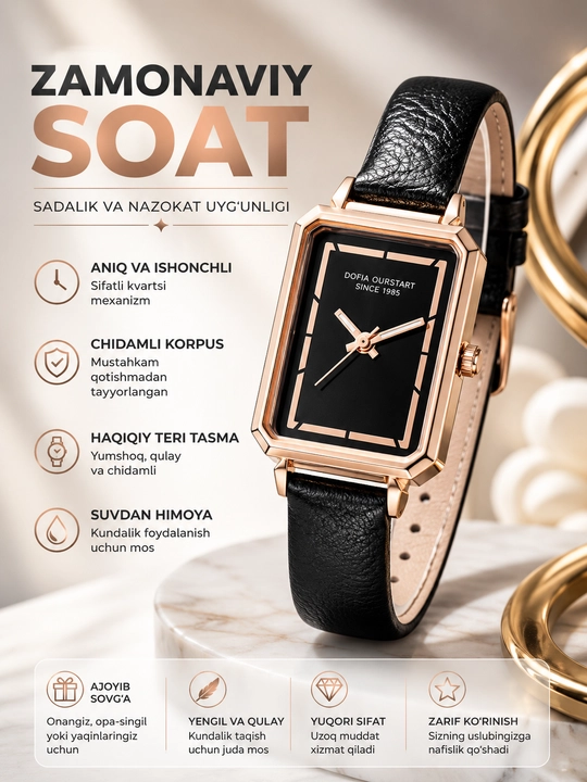 Gogoey qizlar uchun soatlar - 