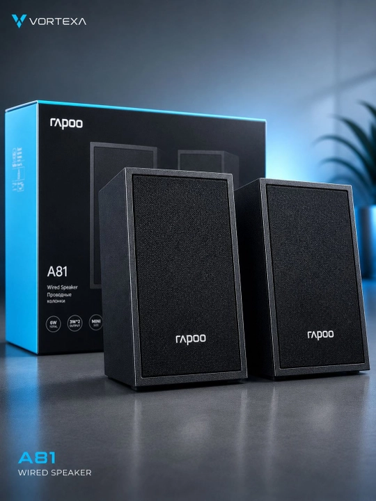 Компьютерные колонки Rapoo A81 2.0, проводные, USB, 3 Вт - 