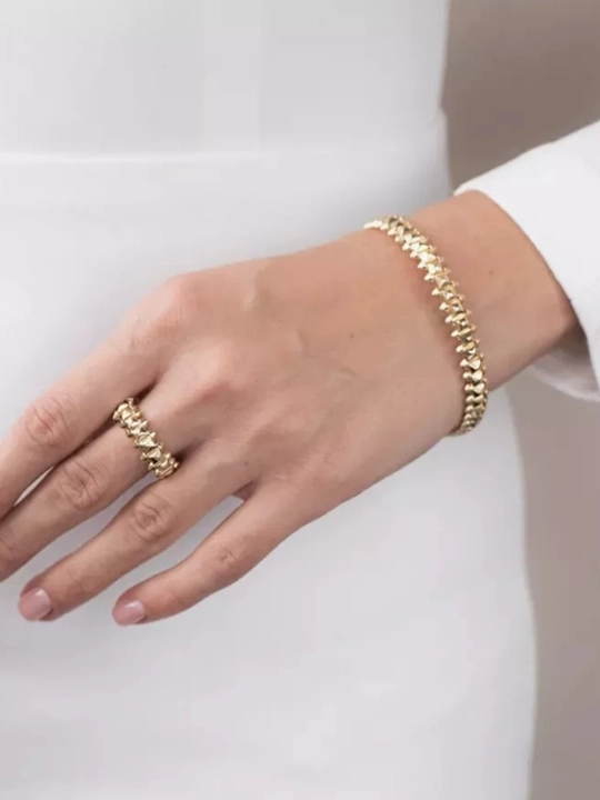 Комплект Xuping Stainless Steel Cartier Clash: браслет и кольцо