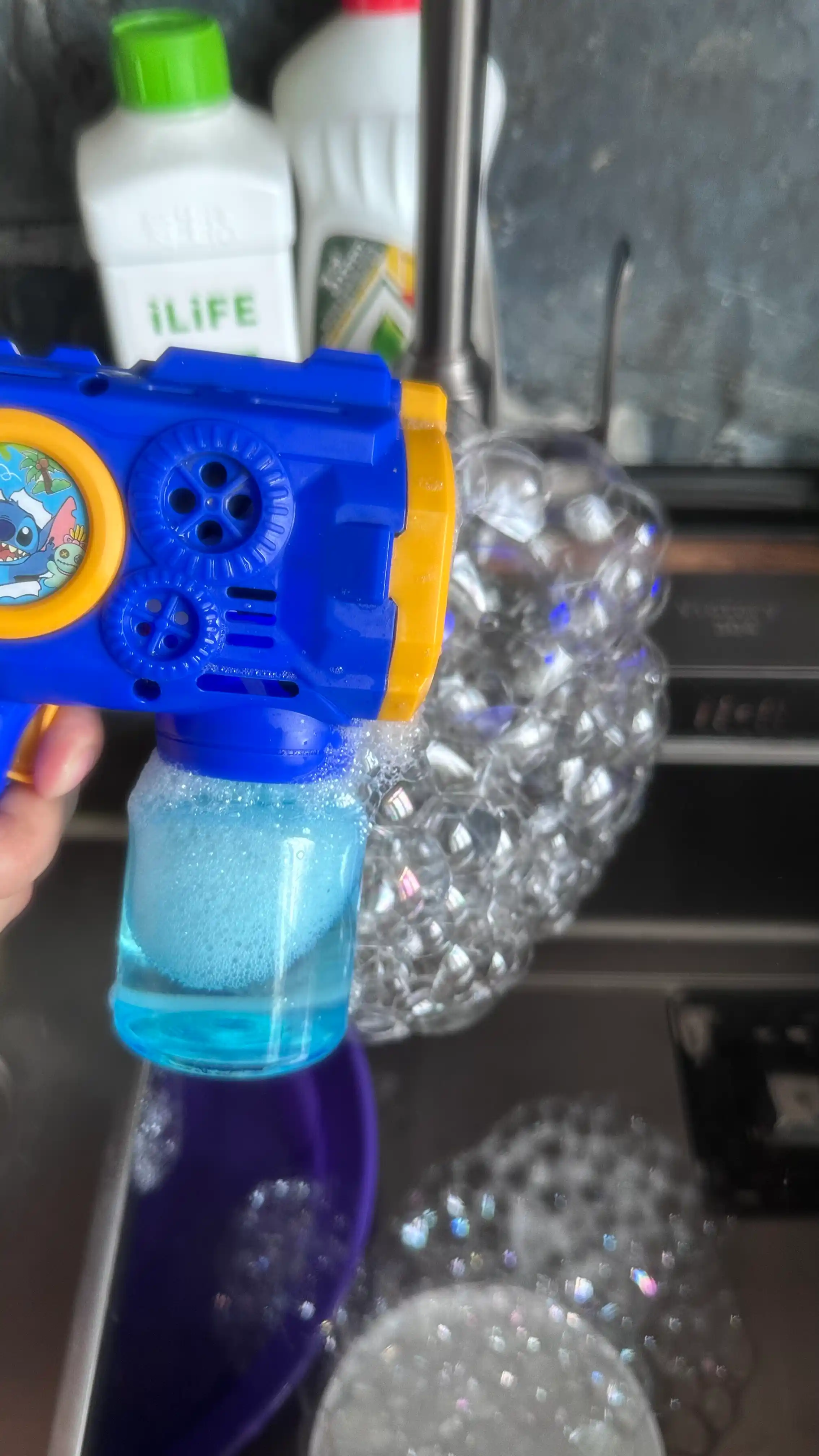 Sovun pufakchalari eritmasi, pistolet va blaster uchun, 500 ml-1 litr