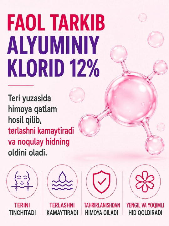 Erkaklar va ayollar uchun No Sweet No Stress dezodorant-antiperspiranti, 30 ml