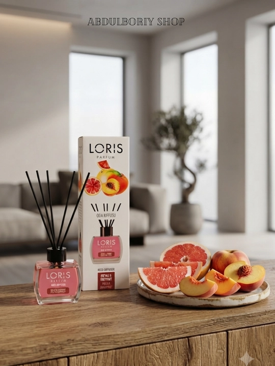 Loris aromadiffuzor - uy va ofis uchun tayoqchali xushbo‘y diffuzor, 120 ml