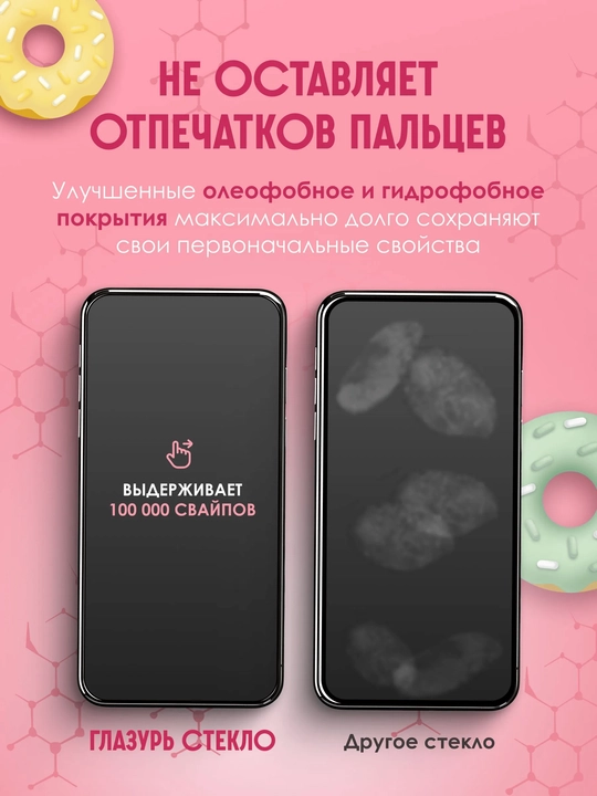 Защитное стекло «ГЛАЗУРЬ» для iPhone 17, глянцевое
