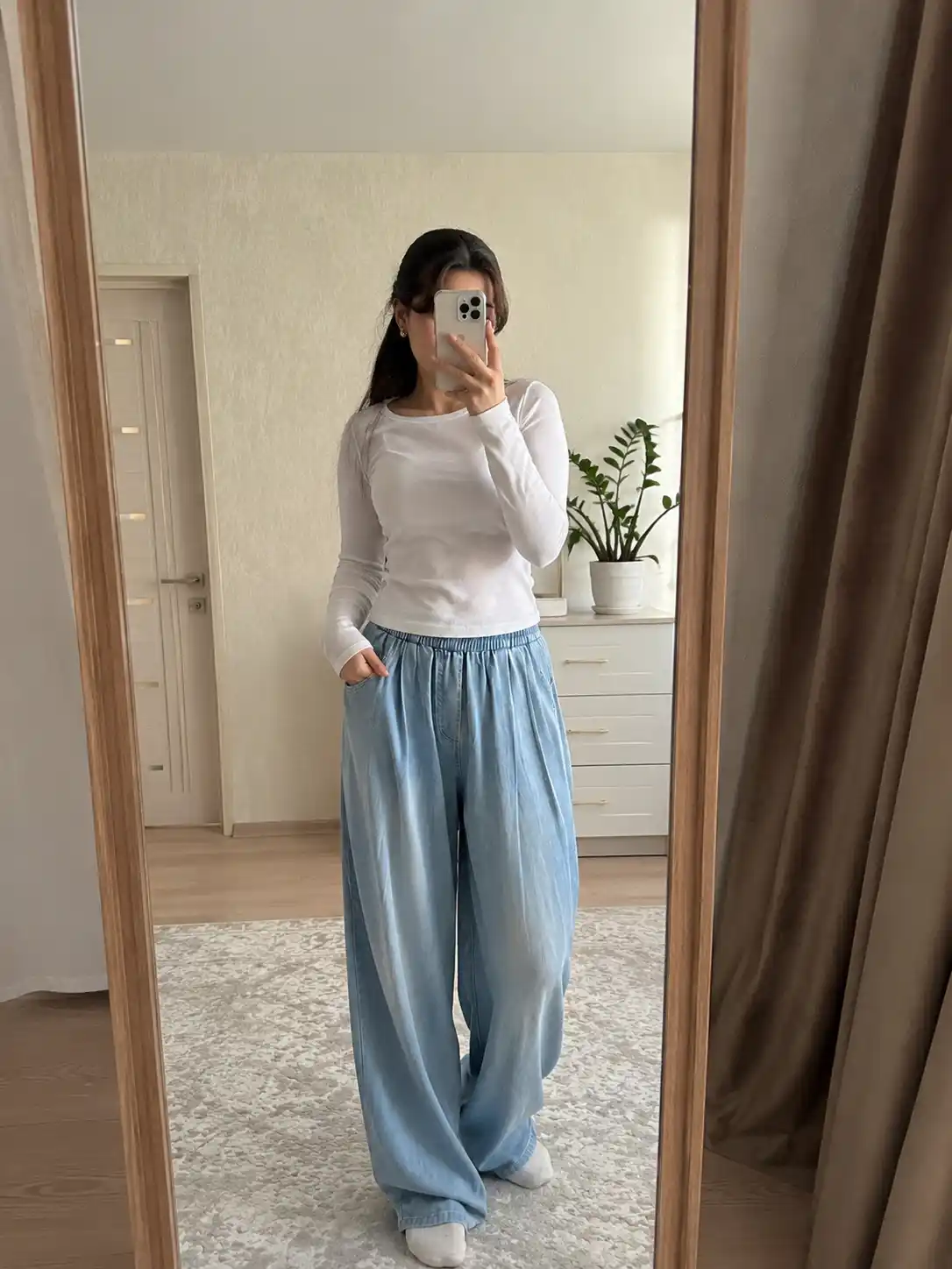 Ayollar uchun tencel jinsi shim yozgi yuqori bel, shimlar qizlarga, shimlar ayollar jinsi