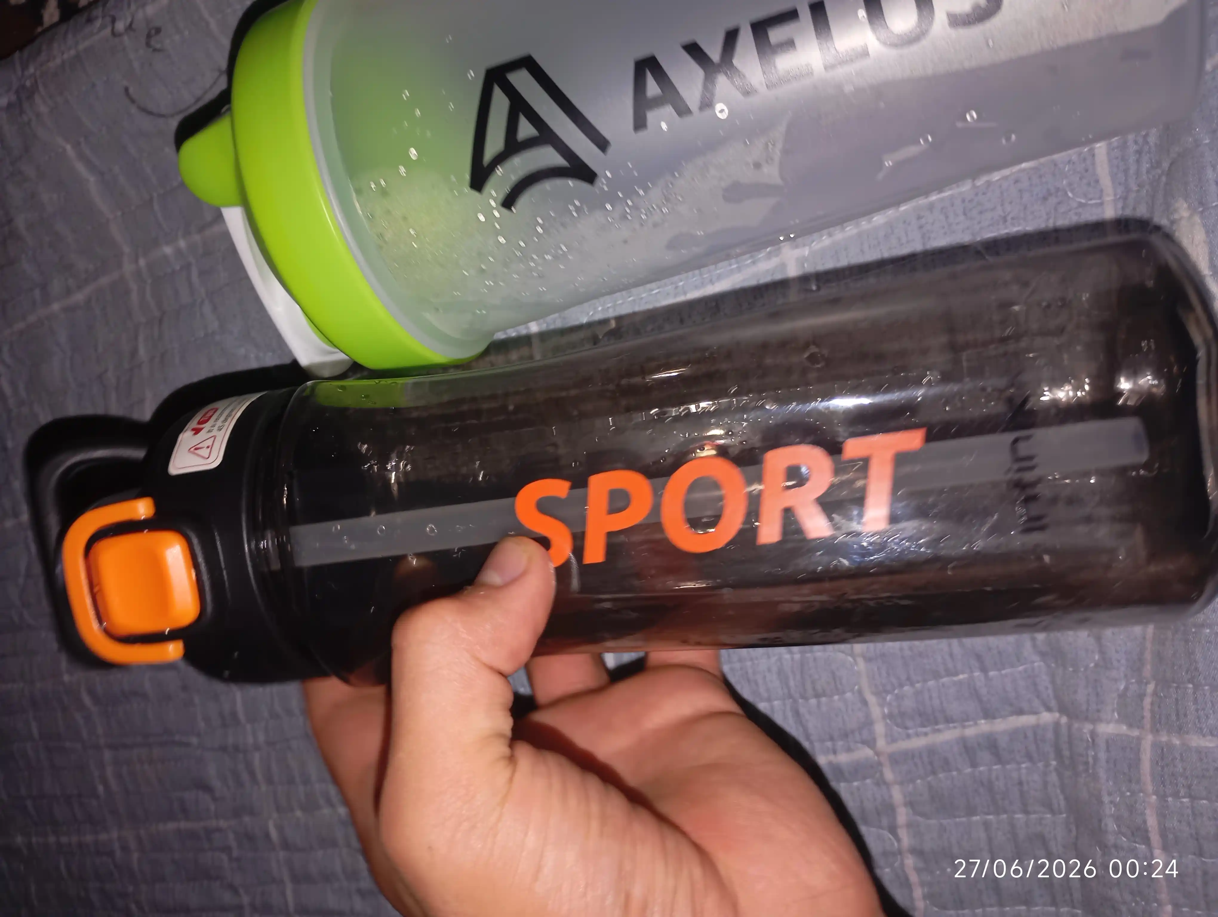 Sport suv idishi, 450/750/1200 ml, naychali va naychasiz, germetik