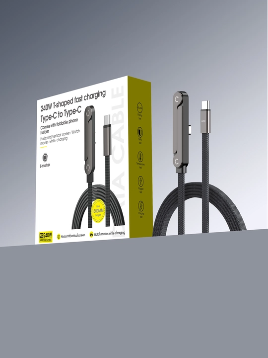 Кабель для быстрой зарядки, USB Type-C to Type-C Cable, Lightning, 240W, 65W, 30W, 1.5 m