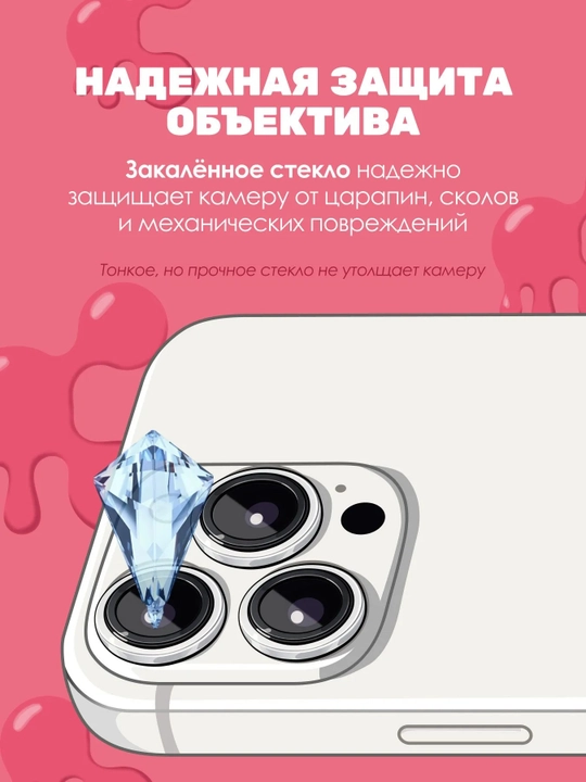 IPhone 15 Pro/15 Pro Max Natural Titanium uchun "GLAZUR" kamera himoya oynasi