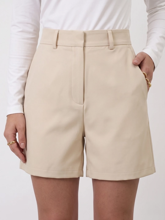 Ayollar shortig ofis shortilari klassik yuqori bel kostum mato S M L XL  yozgi shortik