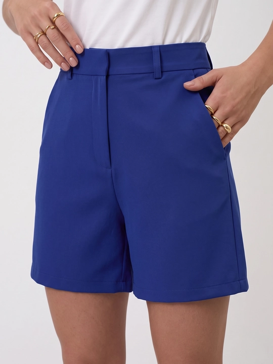 Ayollar shortig ofis shortilari klassik yuqori bel kostum mato S M L XL  yozgi shortik