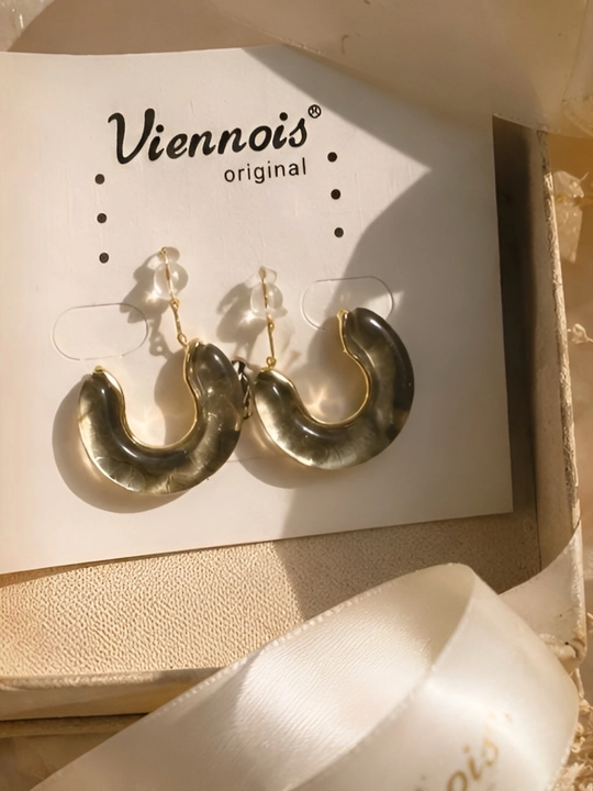 Женские серьги-кольца Viennois в современном стиле - 