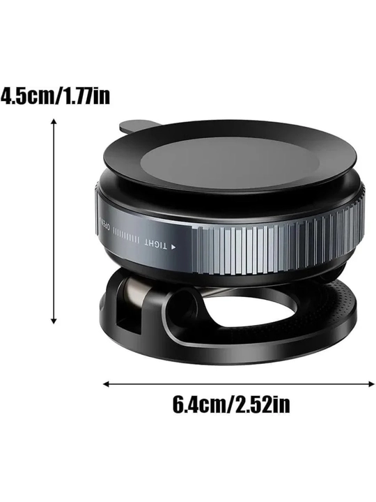 Magnitli avtomobil telefon ushlagichi MagSafe, vakuumli, 360° aylanuvchi K007