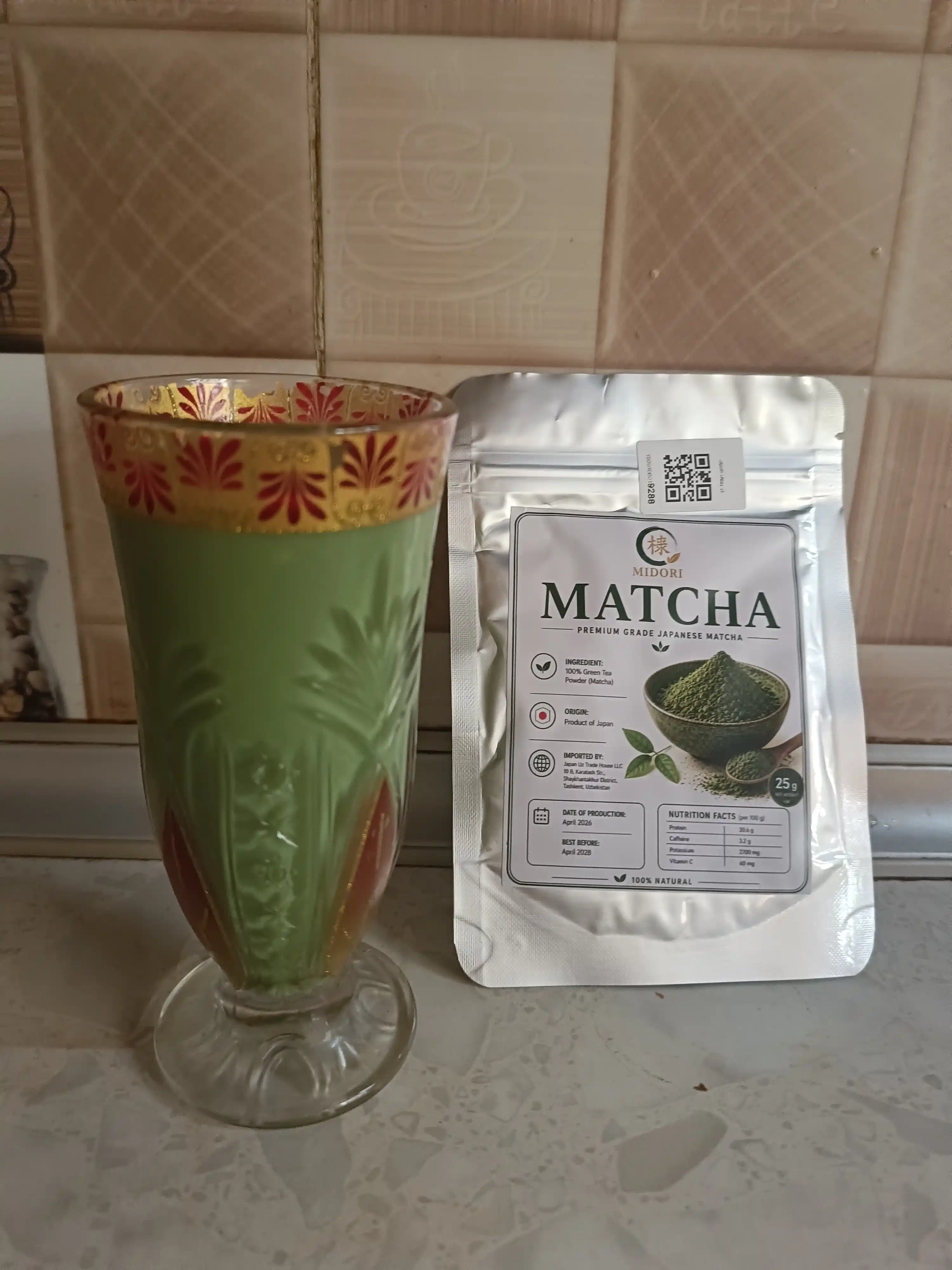 Matcha kukuni 100% tabiiy, MIDORI matcha, Yaponiya matchasi