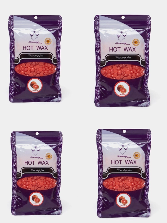 Depilatsiya uchun granulalardagi issiq mum Hot Wax, 100 gr, 200 gr, 300 gr, 400 gr - 