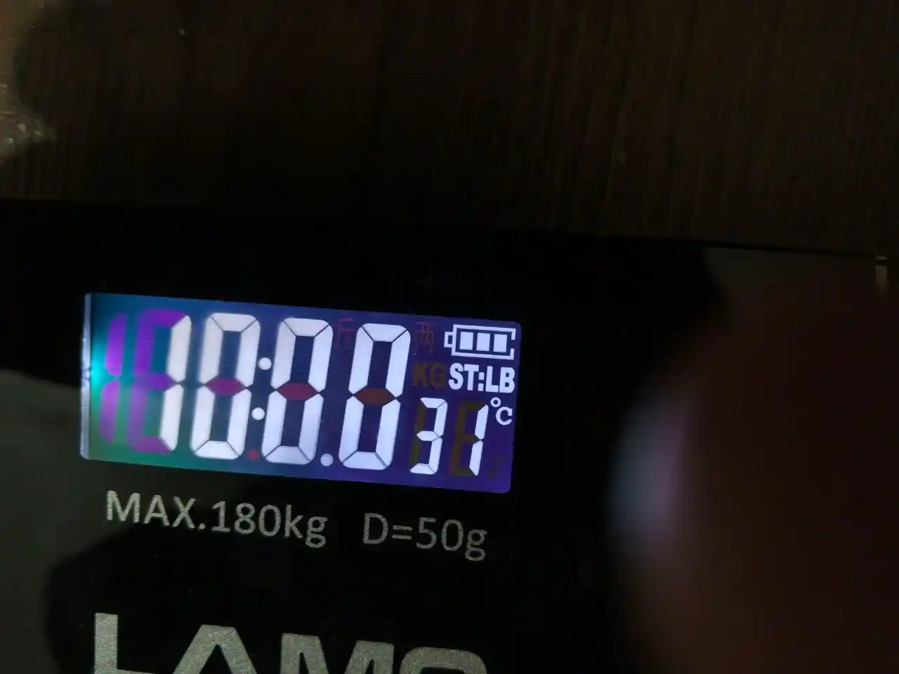 Aqlli elektron pol tarozi 180 kg gacha, odam tarozi vazn o'lchash uchun