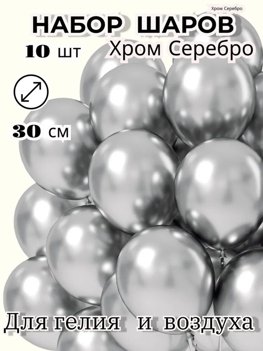 Хромовые шары — стильное украшение для любого праздника - 