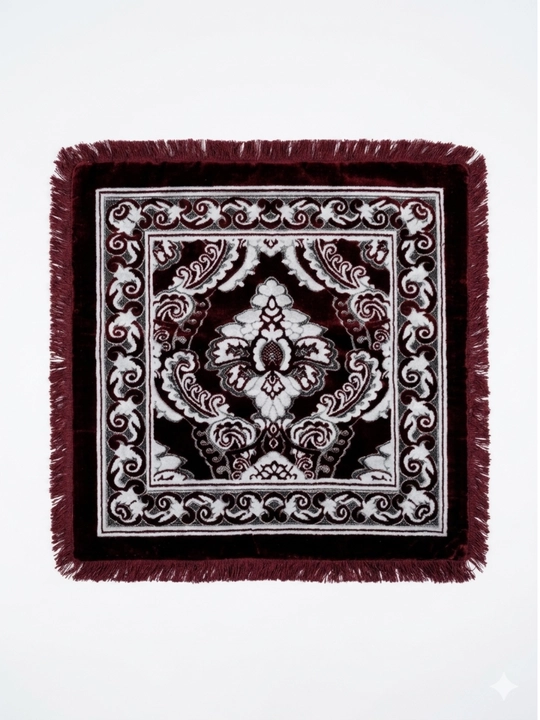 Velyur yostiq jild, bezakli yostiq jild, 70x70 sm o‘lchamli baxmal yostiq jild - 