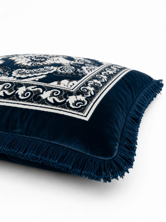 Velyur yostiq jild, bezakli yostiq jild, 70x70 sm o‘lchamli baxmal yostiq jild