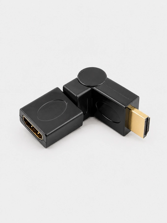 HDMI 19M HDMI 19F aylanuvchi adapter 360° 180° bukiluvchi, Full HD 1080P, HDMI o'tkazgich