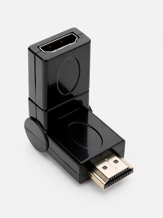 HDMI 19M HDMI 19F aylanuvchi adapter 360° 180° bukiluvchi, Full HD 1080P, HDMI o'tkazgich