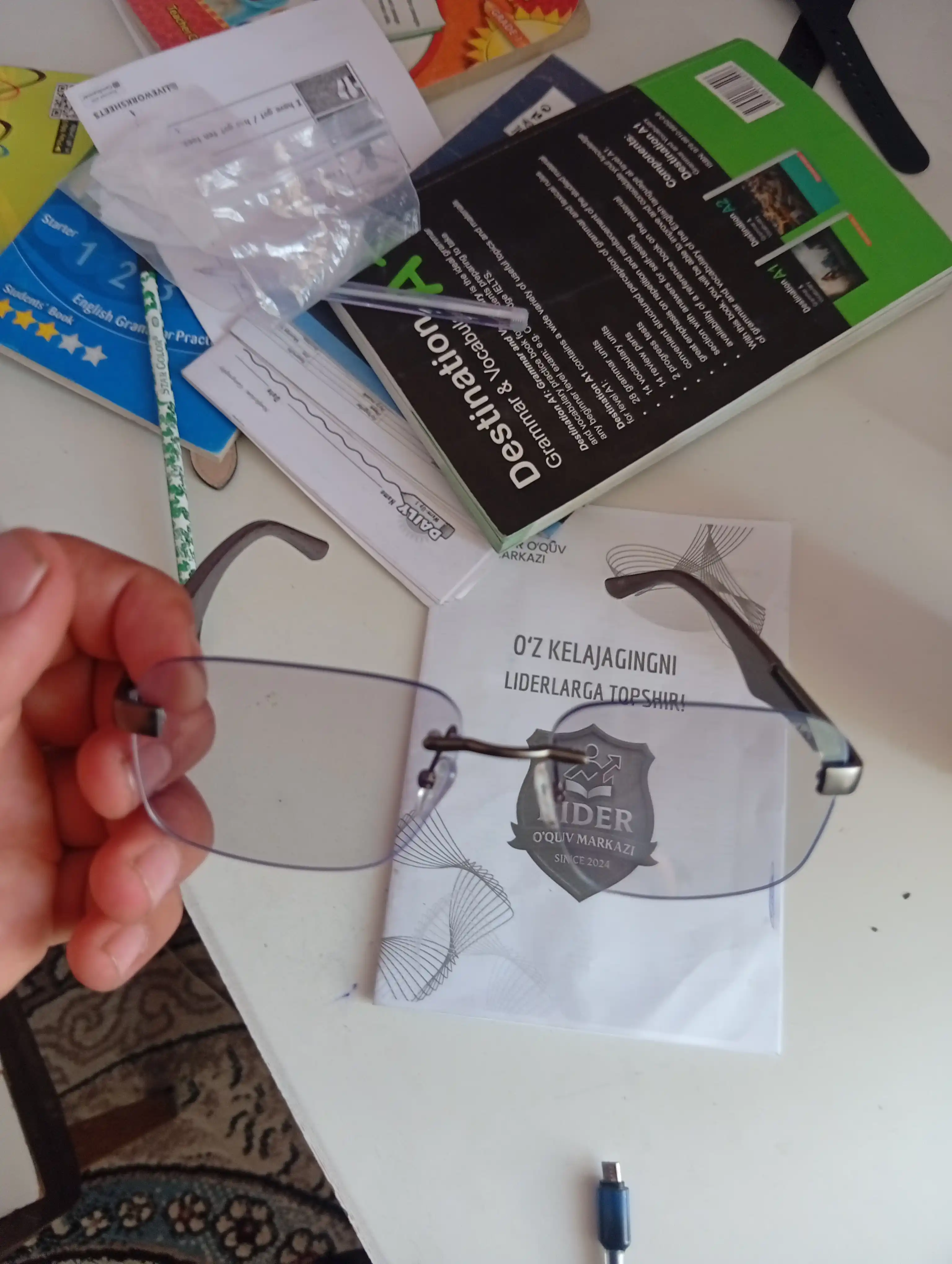 Erkaklar uchun xameleon va komp+telefon himoya ko'zoynak(g'ilofsiz)