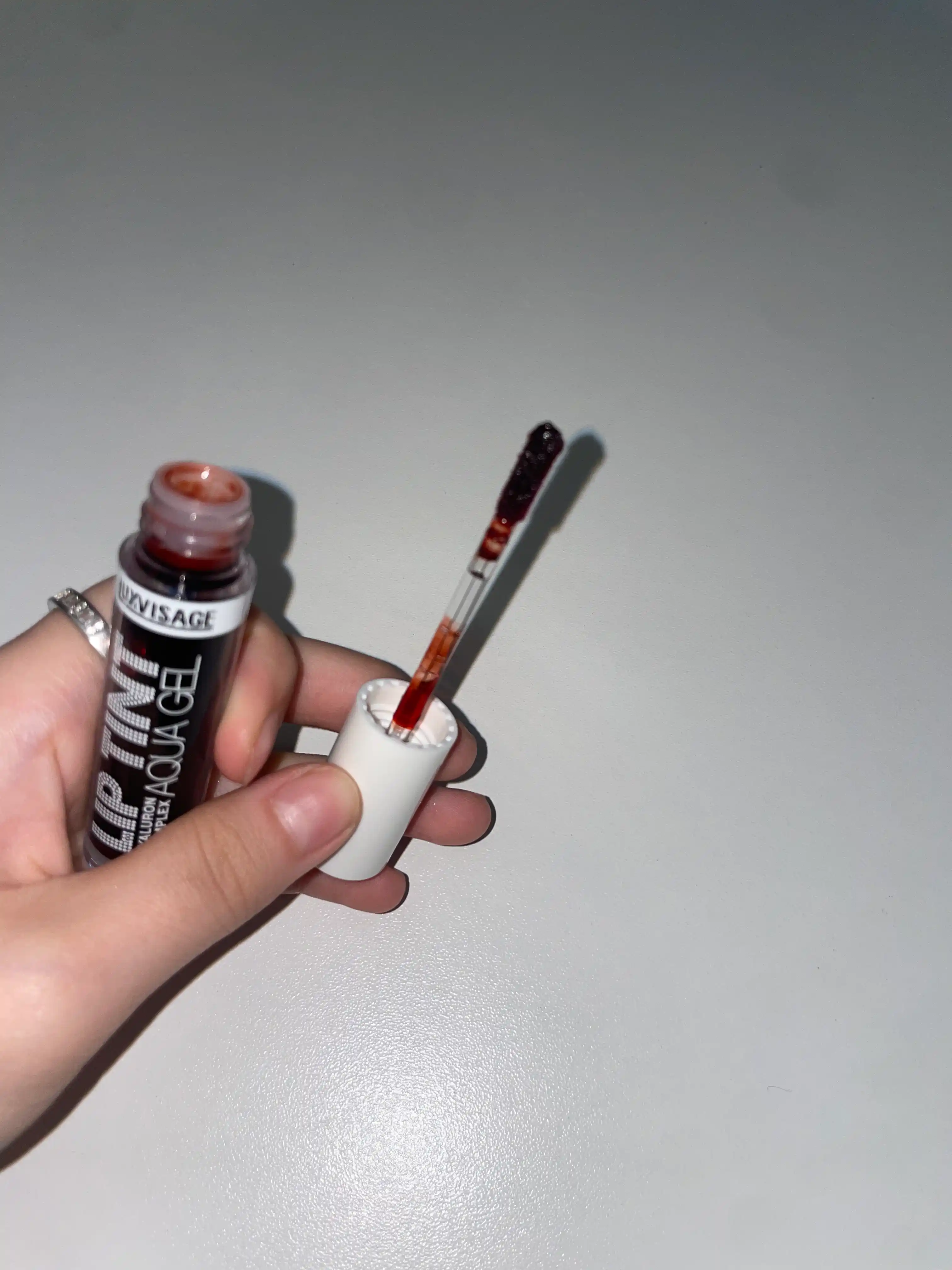 Оттеночный гель тинт для губ с гиалуроновым LUXVISAGE LIP TINT AQUA GEL, тон 8 видов