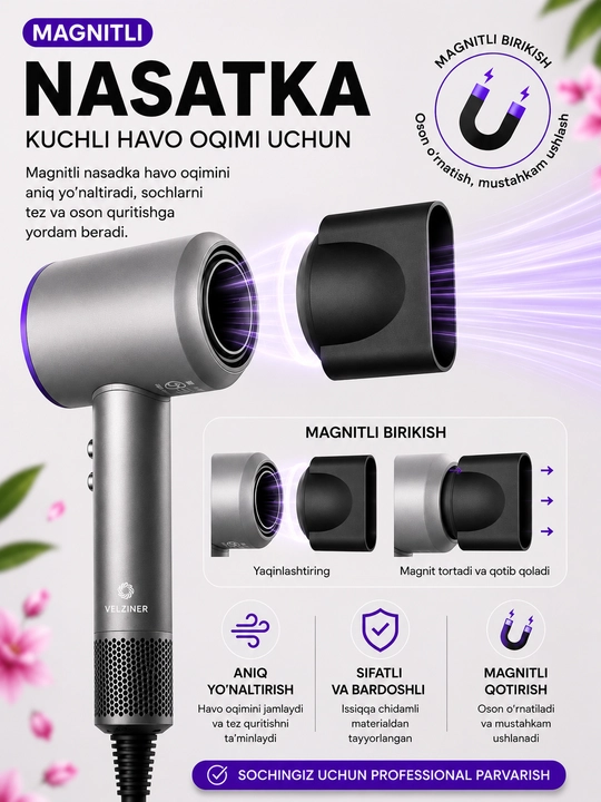 Fen Professional – Soch Quritgich, Issiq va Sovuq Havo Rejimlari