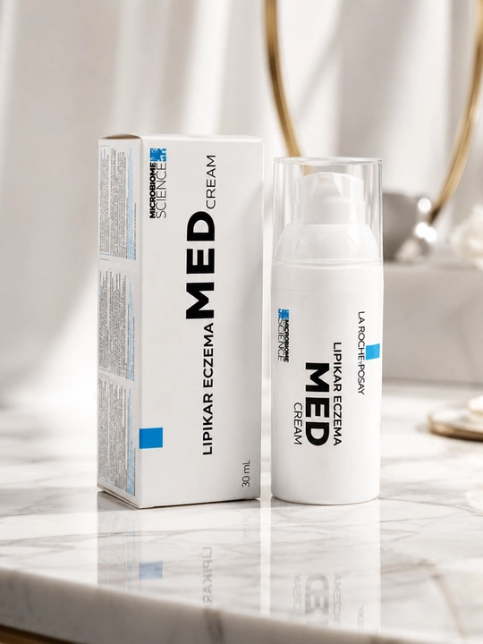 Yengil teksturali Eczema Lipikar MED oziqlantiruvchi kremi, 30 ml - 