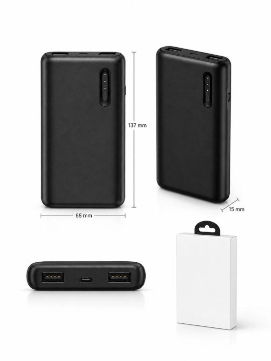 Tashqi akkumulyatori , Power Bank 100000 mAh , USB zaryadlovchi , 22.5W, tezkor quvvat