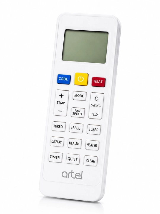 Artel universal konditsioner pulti, 1000+ modelga mos, LCD displey, sovutish va isitish