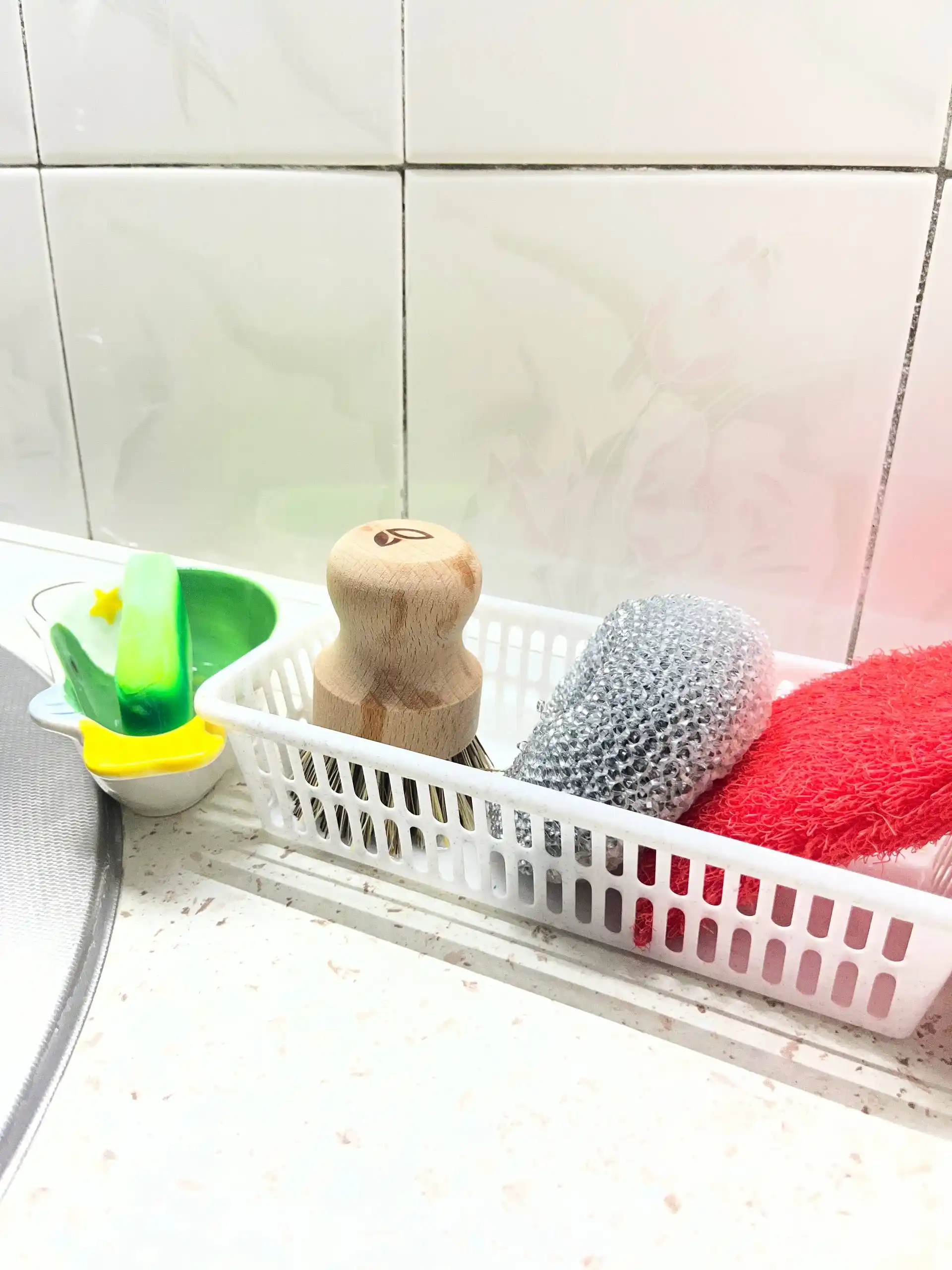 ORGANIC LIVING — Bambuk idish yuvish cho‘tkasi, kokos (coir) tolali, 1dona