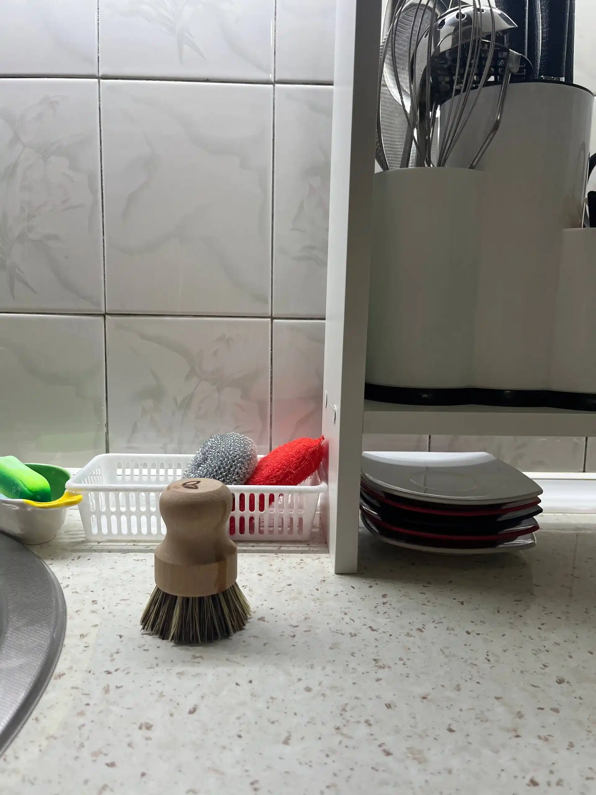 ORGANIC LIVING — Bambuk idish yuvish cho‘tkasi, kokos (coir) tolali, 1dona