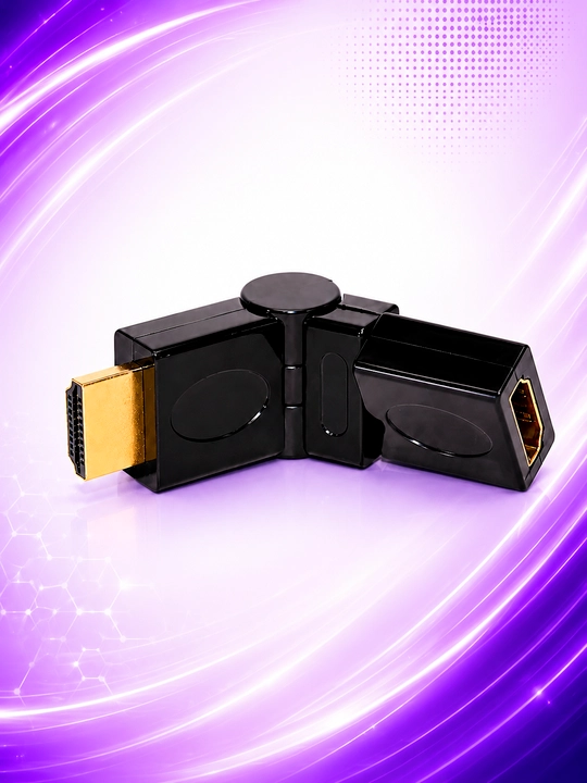 HDMI 19M HDMI 19F aylanuvchi adapter 360° 180° bukiluvchi, Full HD 1080P, HDMI o'tkazgich