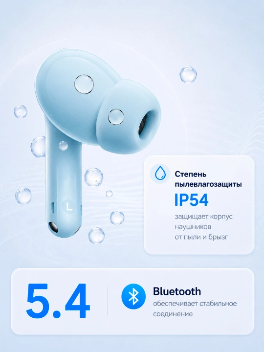 Simsiz quloqchinlar REDMI Buds 8 Lite ANC 42dB 12.4 mm drayver 36 soat Bluetooth 5.4 TWS