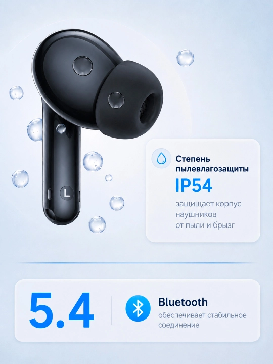 Simsiz quloqchinlar REDMI Buds 8 Lite ANC 42dB 12.4 mm drayver 36 soat Bluetooth 5.4 TWS